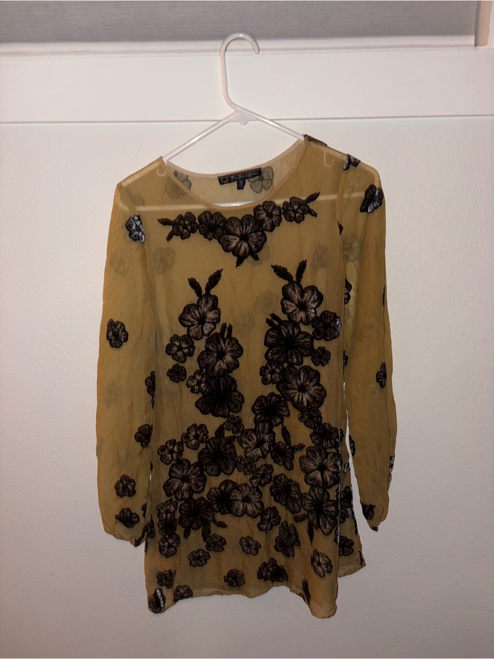 For Love & Lemons Heather Mini Dress in Mustard